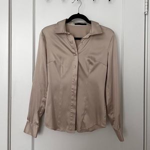 Satin Button Up